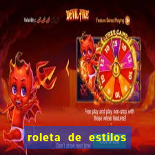 roleta de estilos de roupas